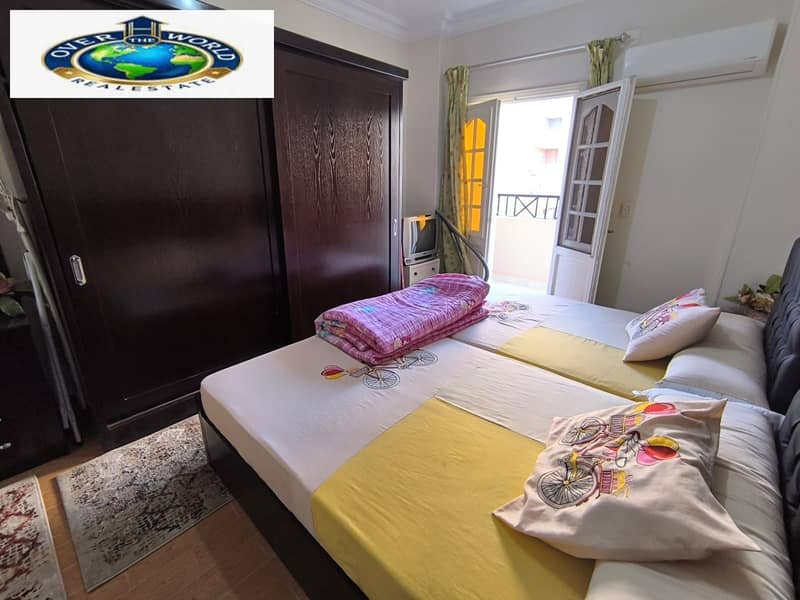 Digla Al-Maadi furnished apartment for rent consisting of two bedrooms, reception, bathroom, and kitchen fully air-conditioned, Wi-Fi, natural gas, second floor, elevator, distinguished and upscale location. - Ansicht 5