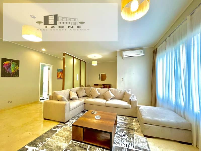 Fully Furnished Apartment with Private Garden for Rent – The Village Gate New Cairo – 140sqm – 2 Bedrooms – 2 Bathrooms - Ansicht 2