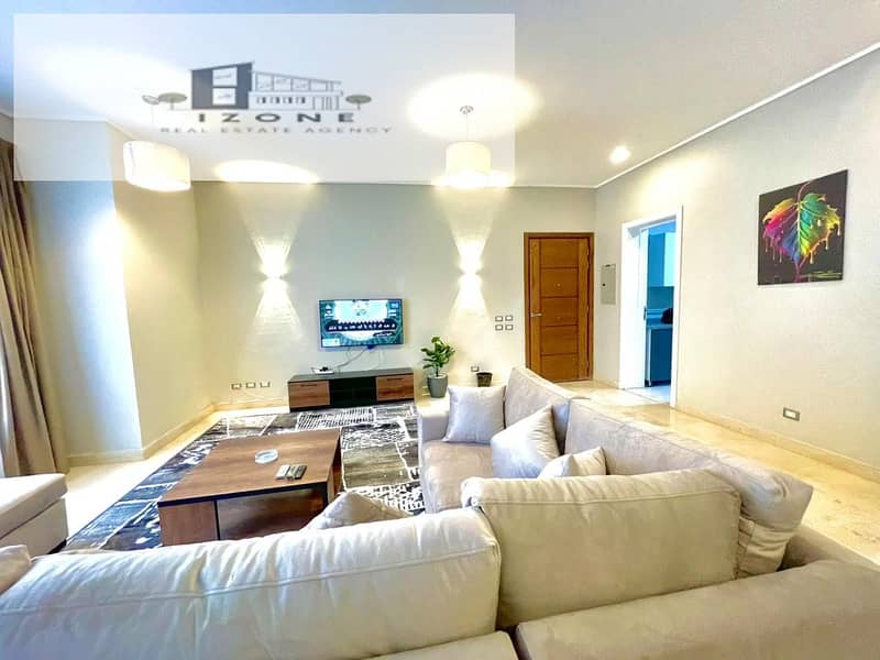 Fully Furnished Apartment with Private Garden for Rent – The Village Gate New Cairo – 140sqm – 2 Bedrooms – 2 Bathrooms - Ansicht 3