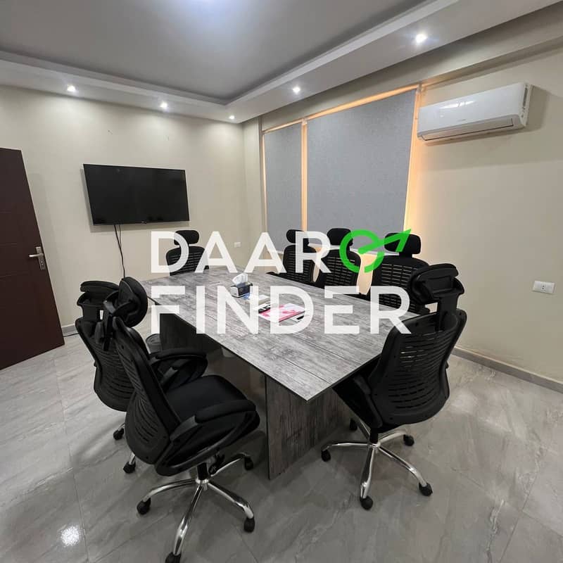Fully Furnished Office for Rent | 200 Sqm | Ground Floor with 150 Sqm Private Garden | District 7, Sheikh Zayed - Widok 3