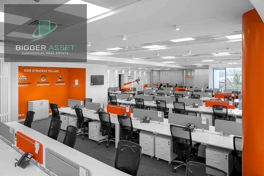 Admin Office|For Rent|Fully Finished+ Acs|1370Sqm| prime location - Widok 2