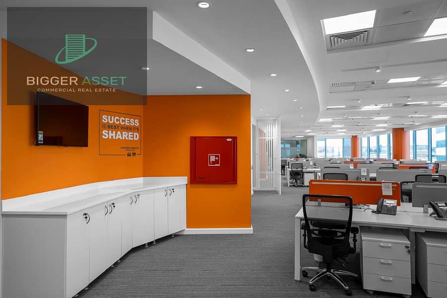 Admin Office|For Rent|Fully Finished+ Acs|1370Sqm| prime location - Widok 6