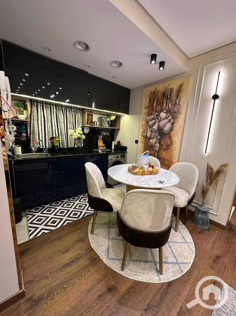Premium Furnished Apartment For Rent in Al Patio Oro Compound -New Cairo Prime Location With Private Garden - Widok 4