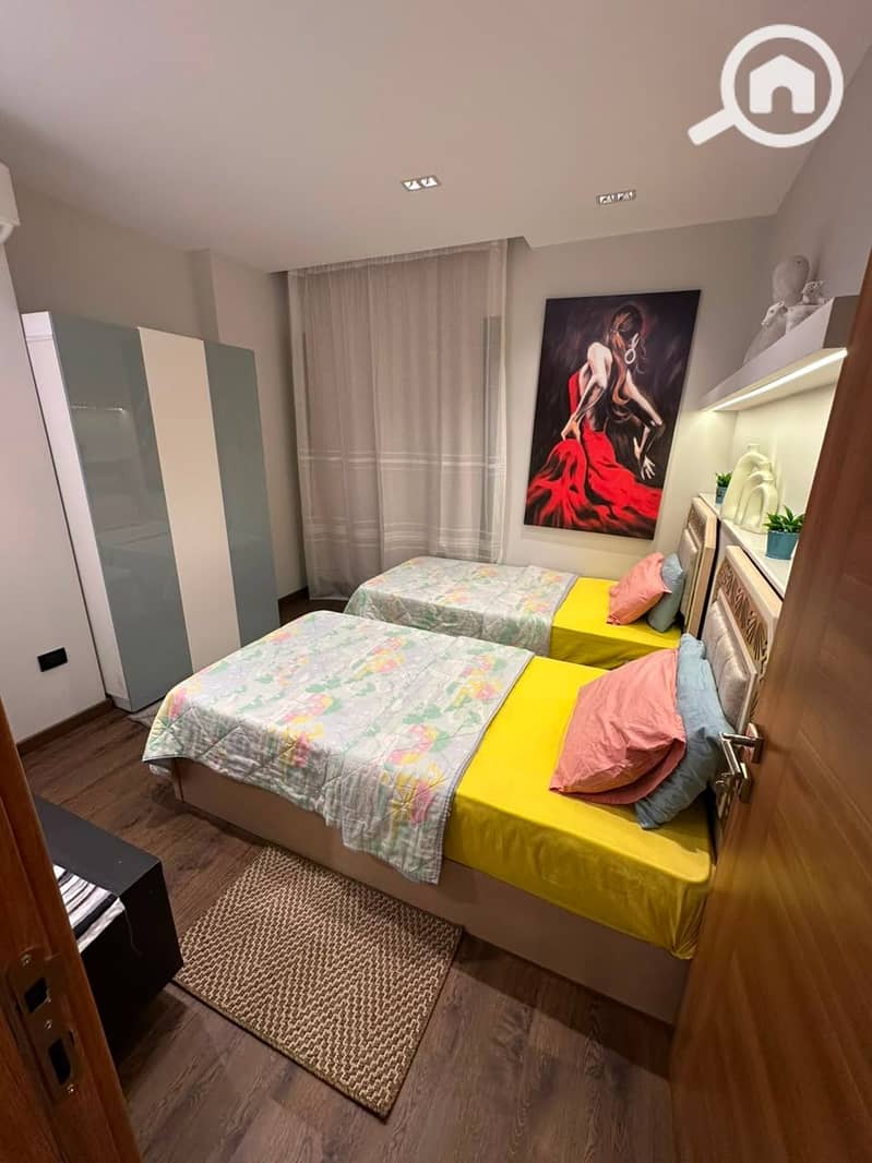 Premium Furnished Apartment For Rent in Al Patio Oro Compound -New Cairo Prime Location With Private Garden - Widok 6