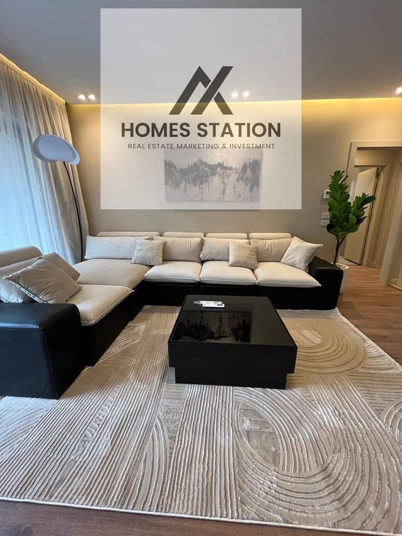 Fully Furnished Apartment for Rent in Lake View Residence, New Cairo - Widok 2