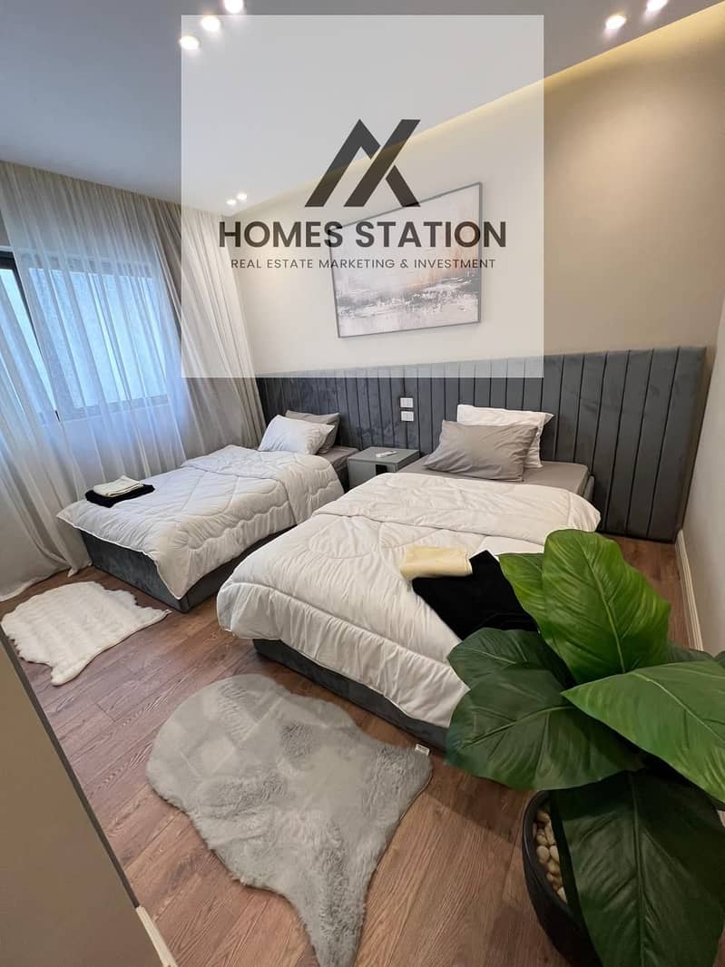 Fully Furnished Apartment for Rent in Lake View Residence, New Cairo - Widok 6