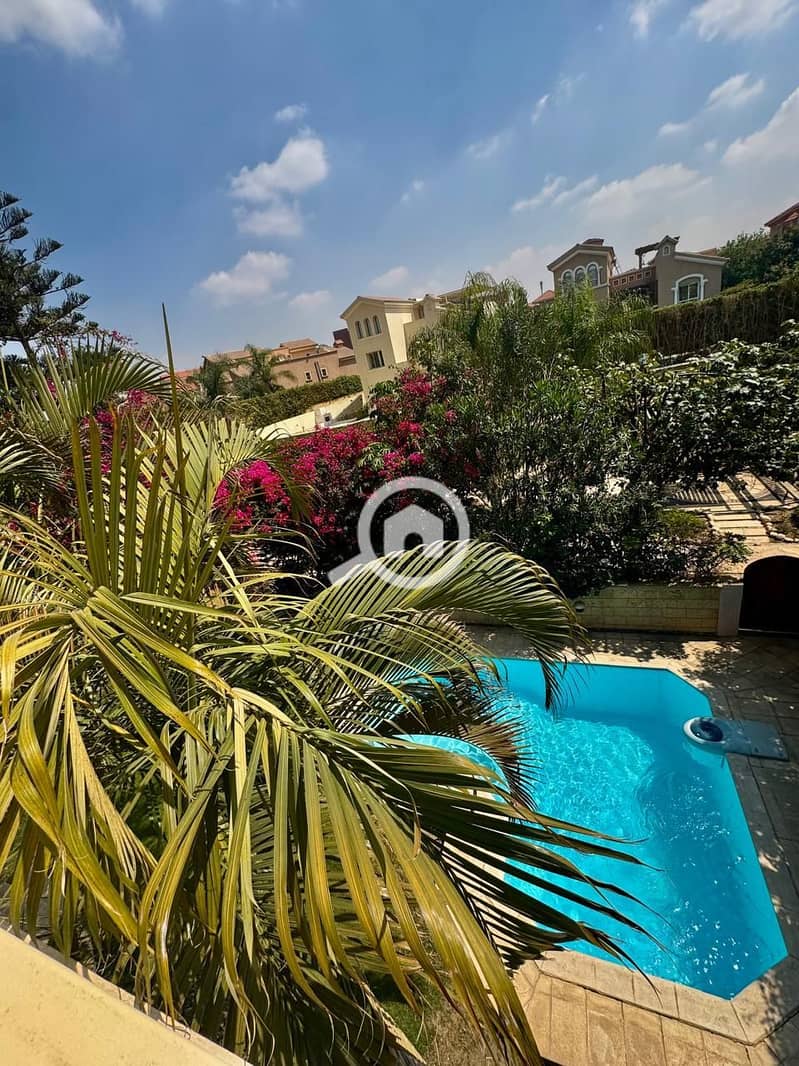 Premium Standalone Villa For Rent In Katameya Hills Compound new Cairo prime location with private garden and swimming pool - Widok 6