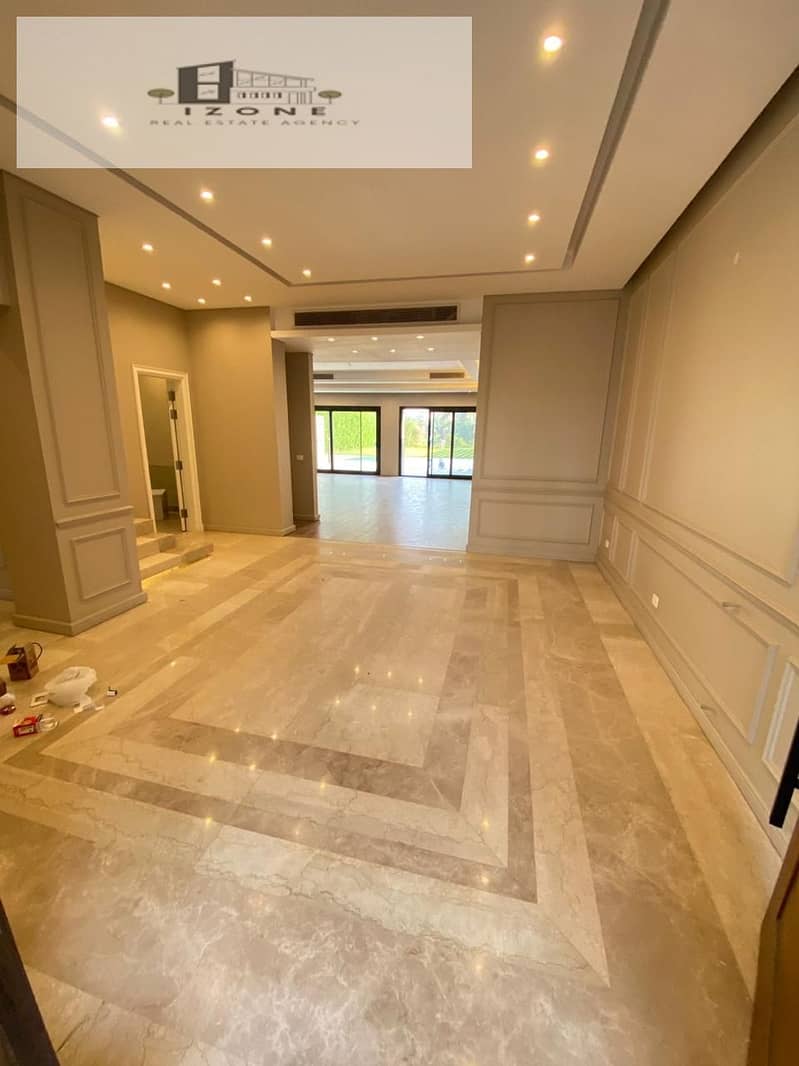 Fully Finished Twin House for Rent – Katameya Dunes New Cairo – 350sqm – 4 Bedrooms – Pool, Jacuzzi & Golf View - Widok 3