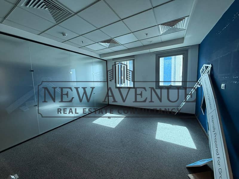 Fully finished office for rent direct on north 90, New Cairo - Widok 5
