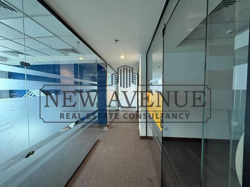 Fully finished office for rent direct on north 90, New Cairo - Widok 6