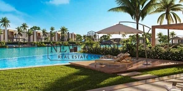 Fully finished Townhouse Middle first launch without over with lagoon view in Hacienda Waters North Coast Ras El Hekma developed by Palm Hills - Ansicht 4