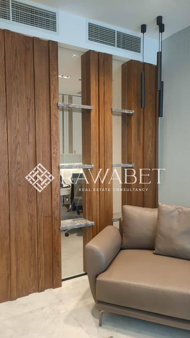 Furnished Office for Rent – 65 sqm Fully Finished with Air Conditioning Located in Park Street Mall, Sheikh Zayed - Widok 5