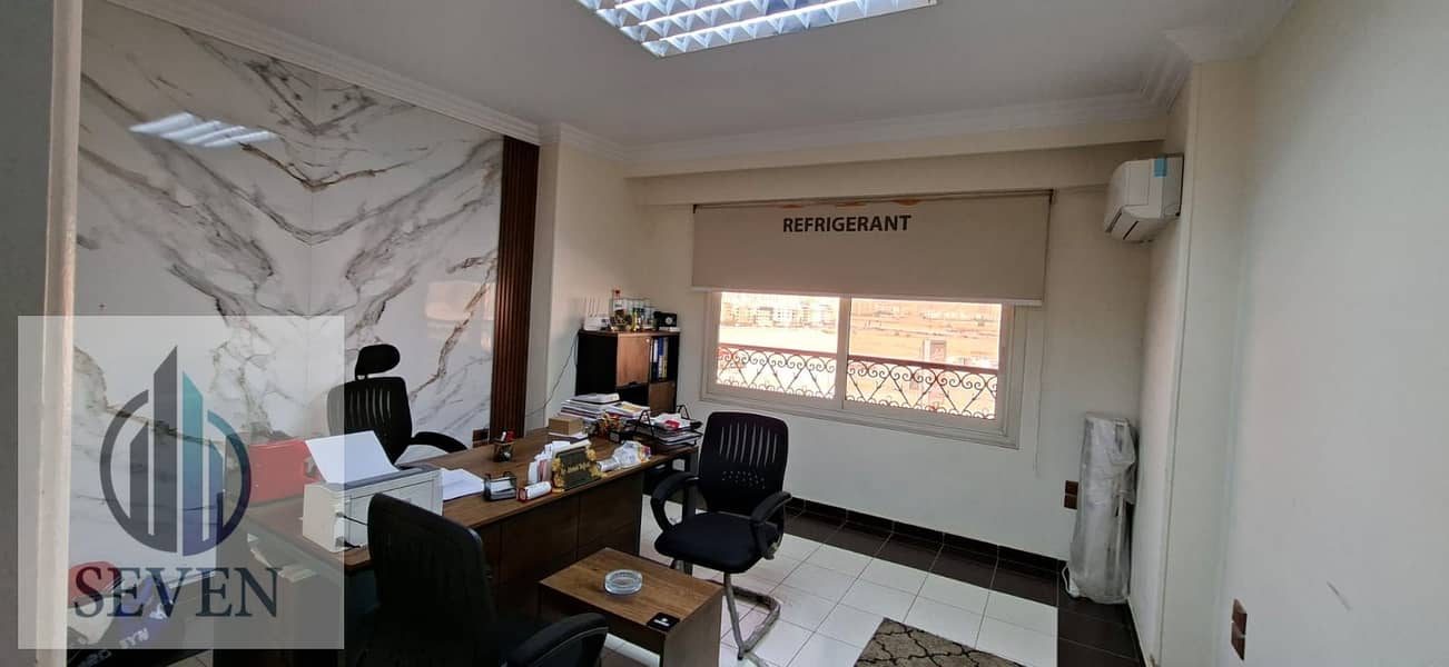 Administrative office for rent, 160 sqm, licensed and fully air-conditioned, Zahraa Al-Maadi, next to Carrefour, prime location for companies. - Ansicht 4
