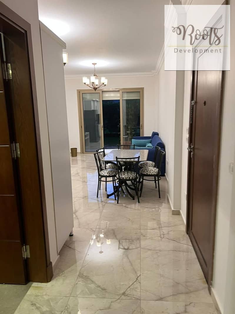 For Sale Ground Apartment With Garden,Fully Furnished ,at AEON , 6th October - Meer