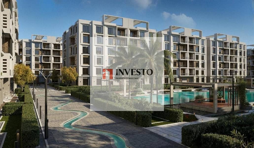 Apartment for sale with no down payment in New Obour City inside a fully integrated residential compound with an area of 140m, offering an open view of gardens and water features. Easy access location near Belbeis Road, the Obour Axis, and the Middle Road. - Ansicht 2