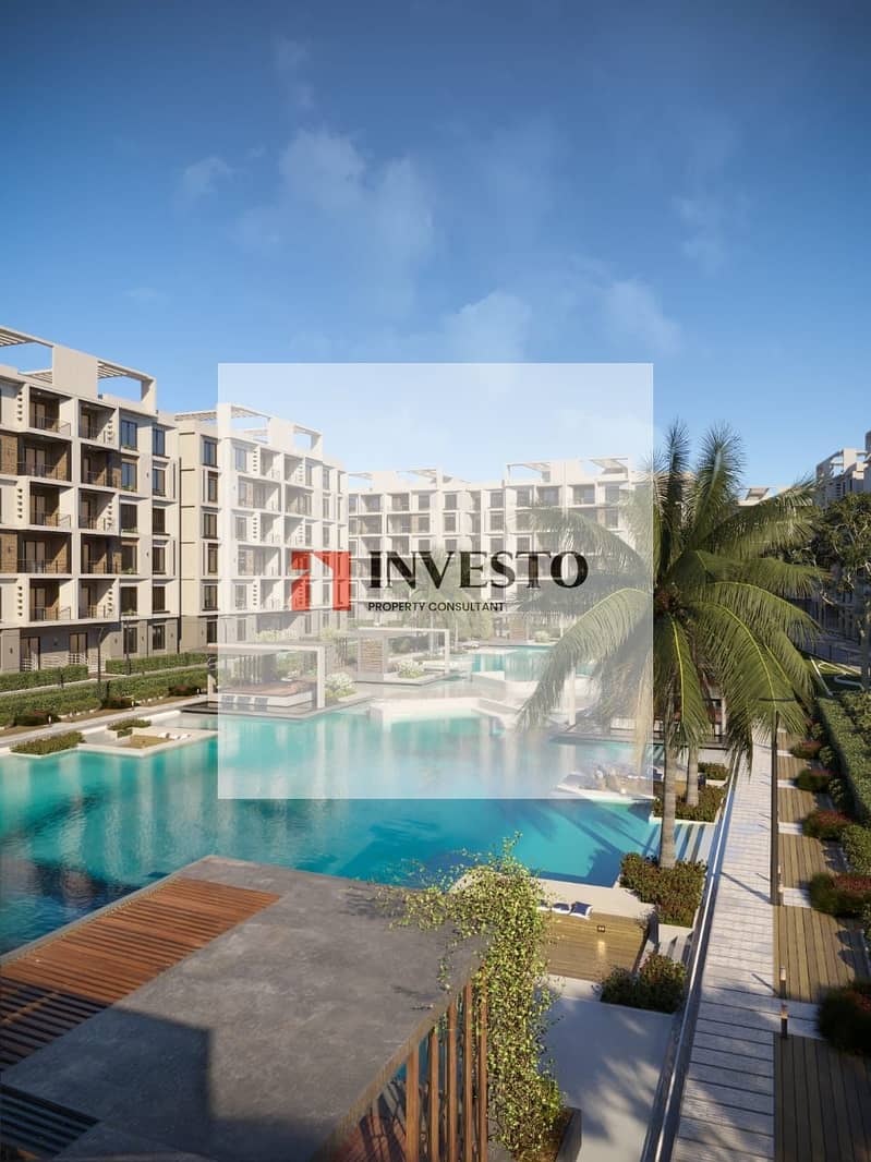 Apartment for sale with no down payment in New Obour City inside a fully integrated residential compound with an area of 140m, offering an open view of gardens and water features. Easy access location near Belbeis Road, the Obour Axis, and the Middle Road. - Ansicht 3