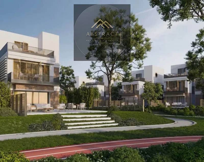 Corner Townhouse for sale in Scenes Mostakbal City New Cairo | prime corner location | gated community | green spaces & privacy | ideal for living and - Widok 2