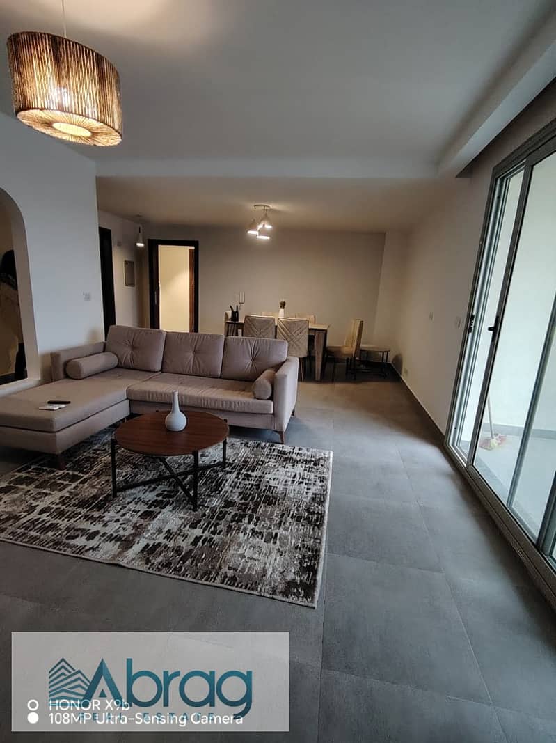 For rent: 133 sqm, 2-bedroom apartment—modern, furnished, and air-conditioned—in Palm Parks Compound, 6th of October City. - View 2