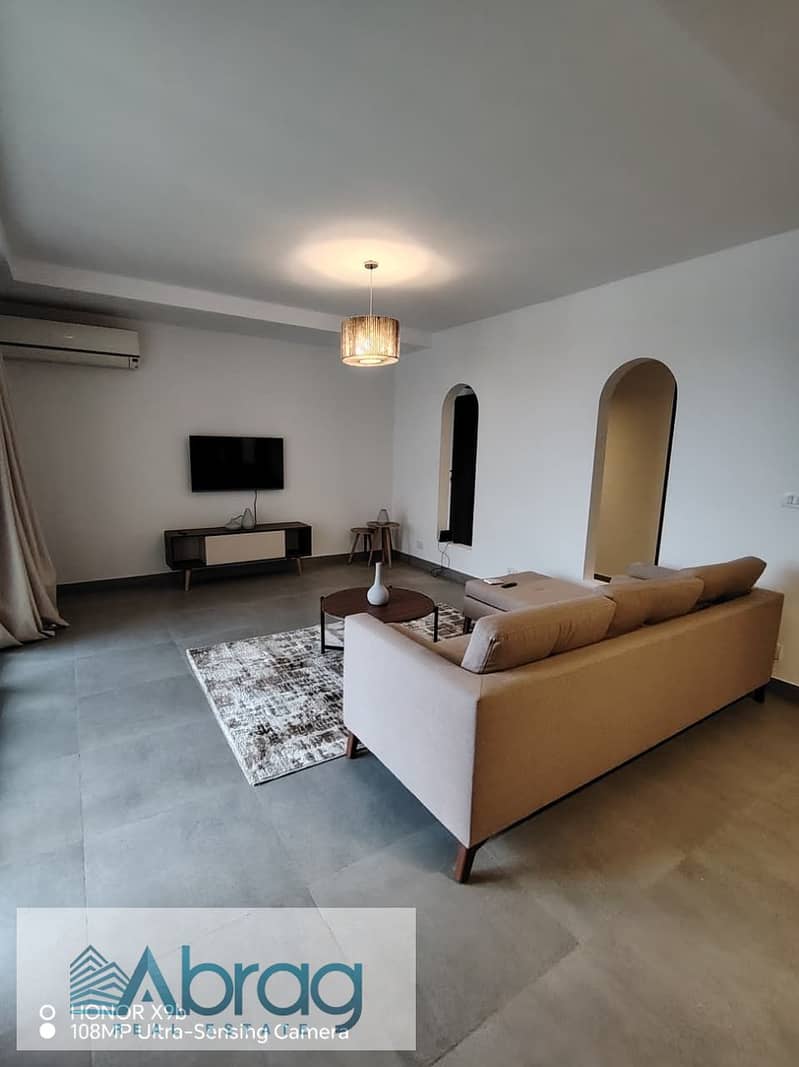 For rent: 133 sqm, 2-bedroom apartment—modern, furnished, and air-conditioned—in Palm Parks Compound, 6th of October City. - View 5