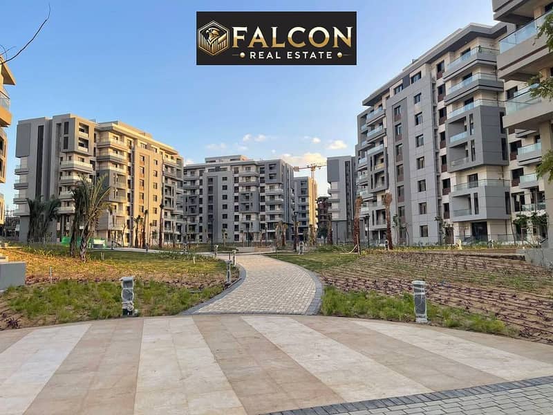 Corner apartment with a sea view and landscaped view, Al Shorouk Entrance 2, ready for immediate occupancy, opposite Open Air Mall Madinaty and minute - Widok 2