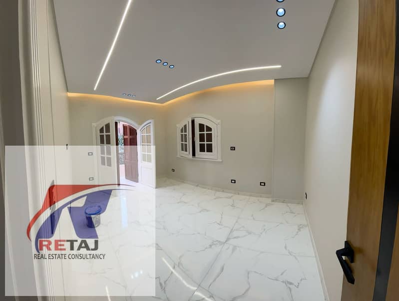 New apartment for rent in New Cairo's Fifth Settlement, in the villa district of the Third Neighborhood. 200 square meters, ultra-super-lux finishing, – pohled 2