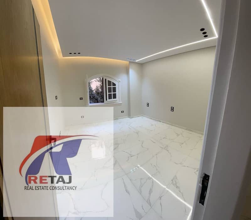 New apartment for rent in New Cairo's Fifth Settlement, in the villa district of the Third Neighborhood. 200 square meters, ultra-super-lux finishing, – pohled 3