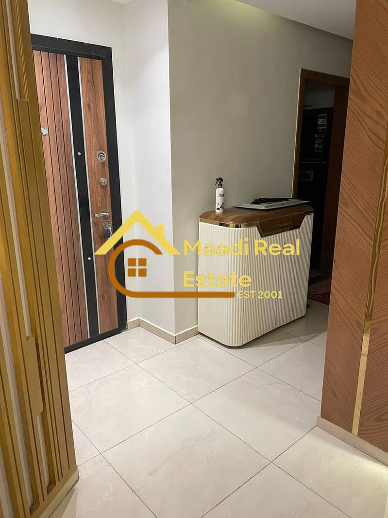 Furnished hotel apartment for rent, first occupancy, in the heart of Sarayat El Maadi, prime location, very low price, close to all services. - Widok 6