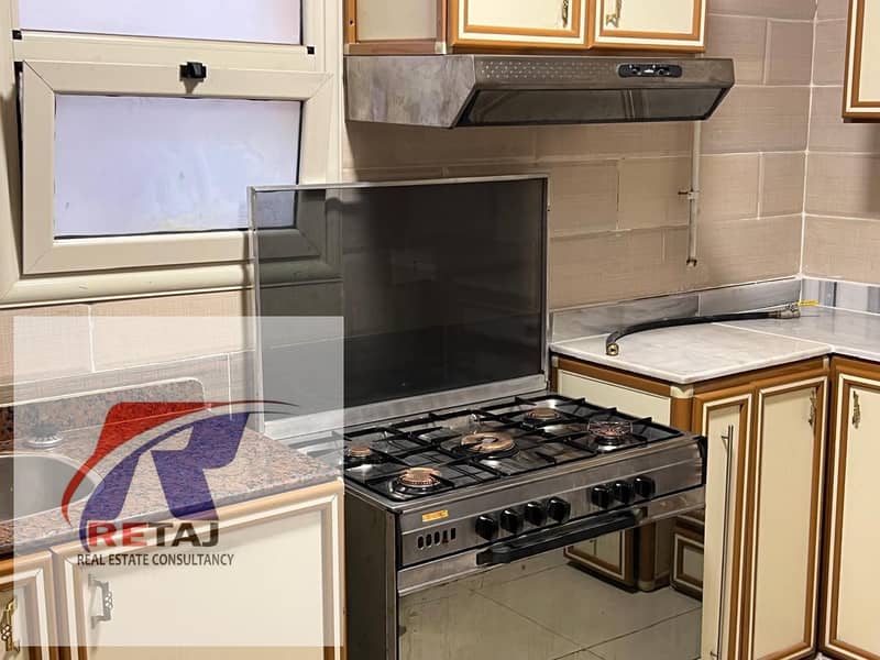 Furnished apartment for rent, five minutes from Al Rehab in Dar Misr Al Qarnafel, 130 square meters, super deluxe finishing, priced at 22,000 EGP. - Mehr