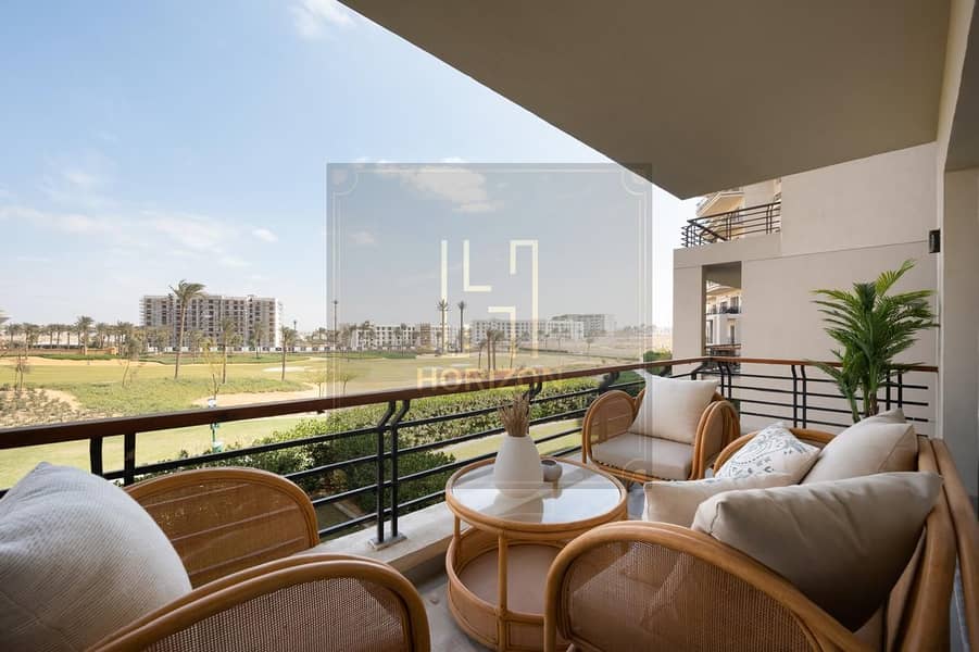 Furnished apartment 220m view golf rent in Uptown Cairo Emaar El Mokattam - Widok 2