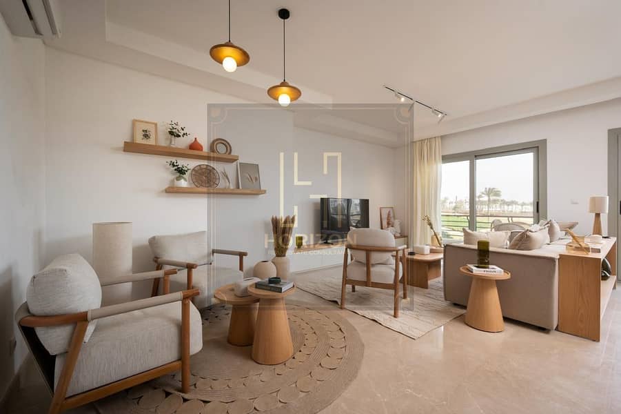 Furnished apartment 220m view golf rent in Uptown Cairo Emaar El Mokattam - Widok 4