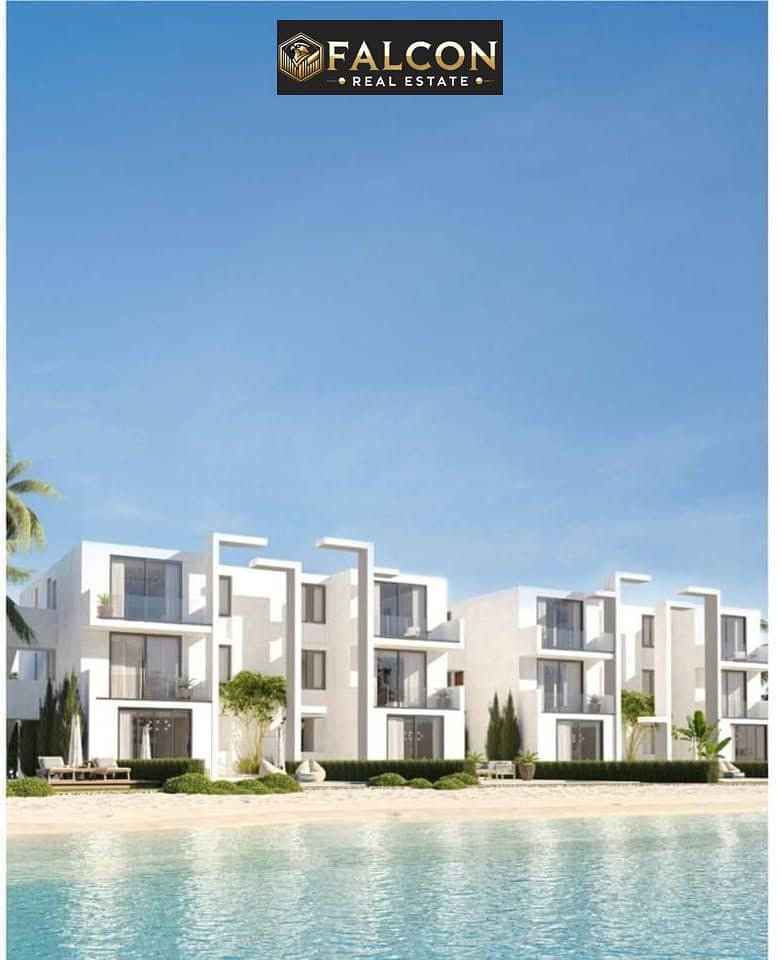 Open view 65m² beachfront chalet for sale in Marina Salt, next to Yod Village and Cali Coast. Installments up to 10 years from Tatweer Masr - Więcej