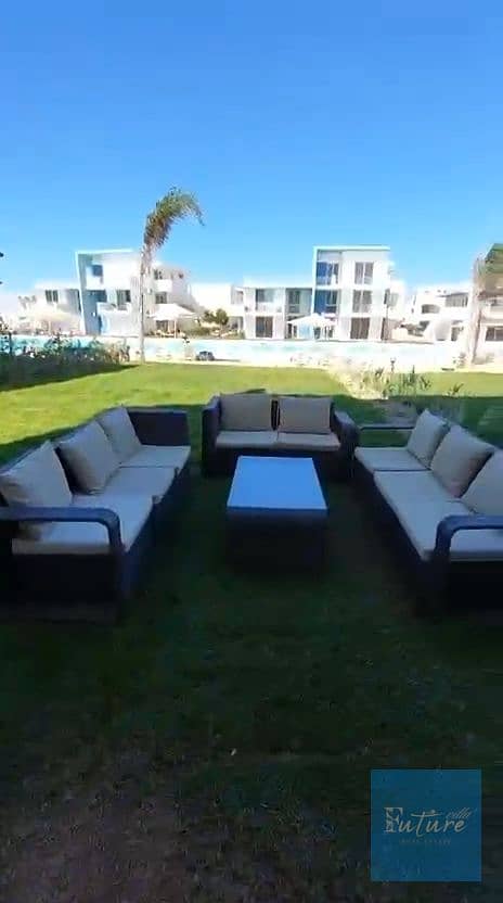 Ground floor chalet with a garden in Fouka Bay, North Coast, featuring 3 bedrooms, 2 bathrooms, and a lagoon view. - Ansicht 4