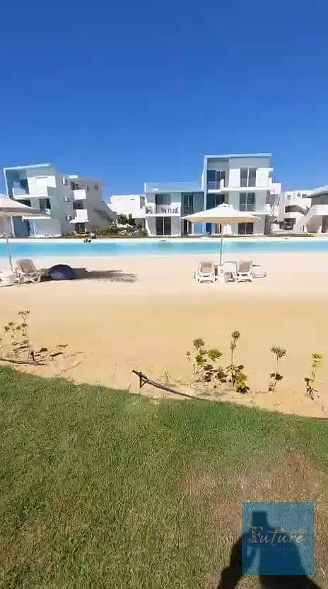Ground floor chalet with a garden in Fouka Bay, North Coast, featuring 3 bedrooms, 2 bathrooms, and a lagoon view. - Ansicht 6