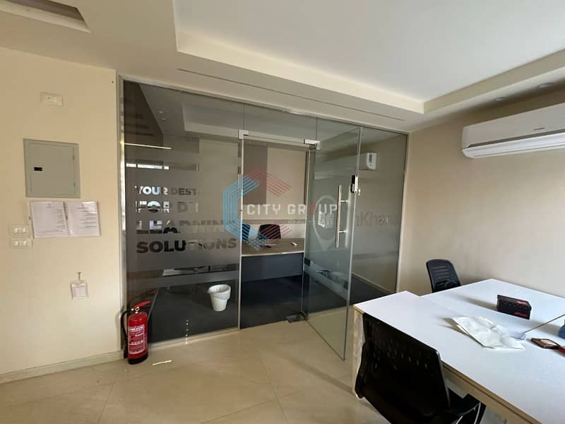 Administrative office for rent in a prime location in Zahraa El Maadi, 230 square meters. - Widok 4