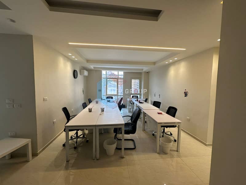 Administrative office for rent in a prime location in Zahraa El Maadi, 230 square meters. - Widok 5