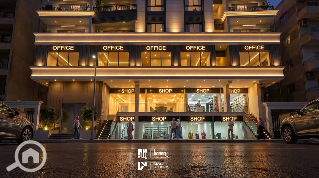 Unit for sale 110m administrative on Yasser Rizk axis facade - Ansicht 2