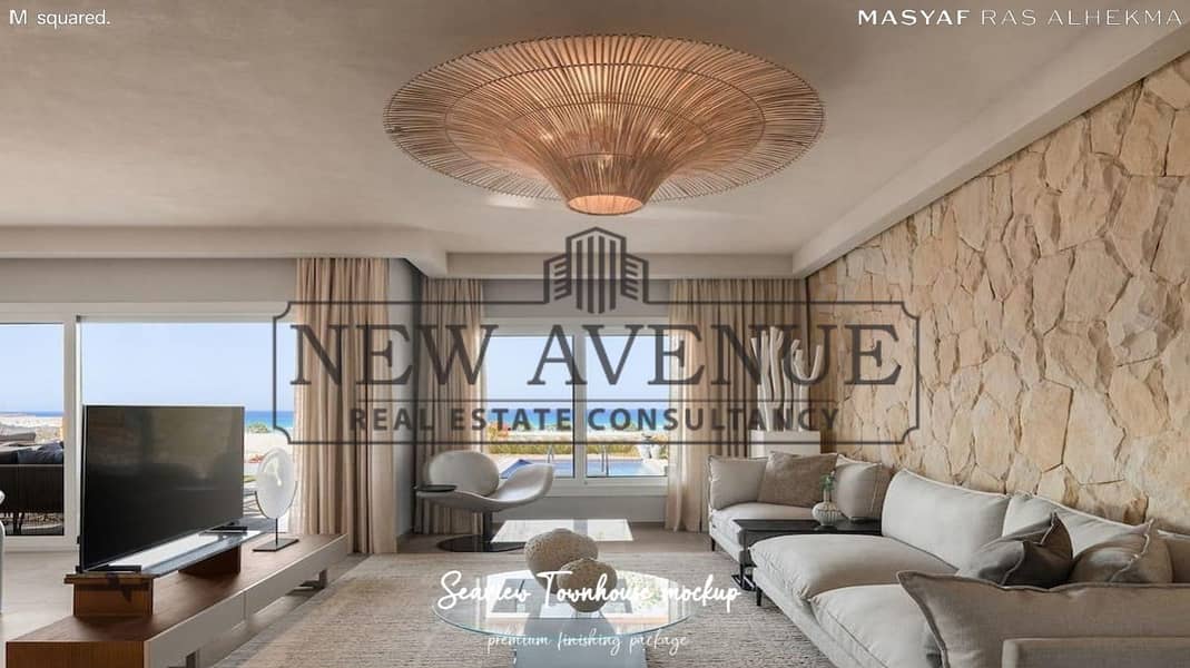 Luxury Fully Finished Lagoon Townhouse 165 m² with Private Garden & Roof Terrace in Masyaf Ras El Hekma by M squared - More
