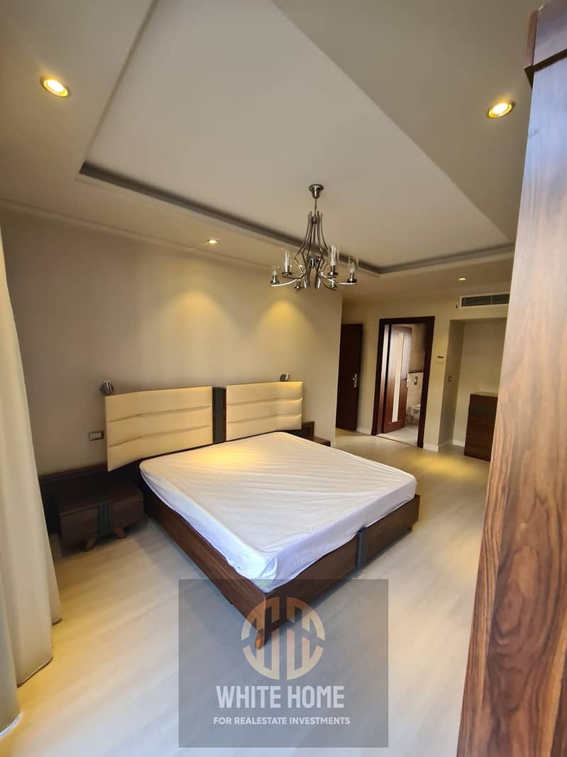 Apartment Fully furnished, for rent, in The Water Way Compound New Cairo near to pools & Gym & Seoudi market , Prime Location on Mohamed Naguib Axis . – další