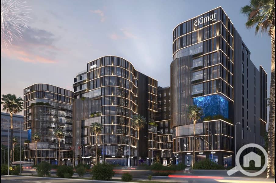 Administrative office for sale 42m half finished in 3LAMAT MALL on the central axis Prime Location with only 10% down payment and the longest repayment period - Vista 3