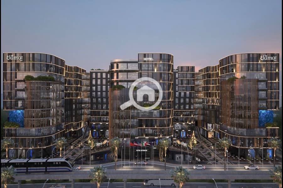 Administrative office for sale 42m half finished in 3LAMAT MALL on the central axis Prime Location with only 10% down payment and the longest repayment period - Vista 4