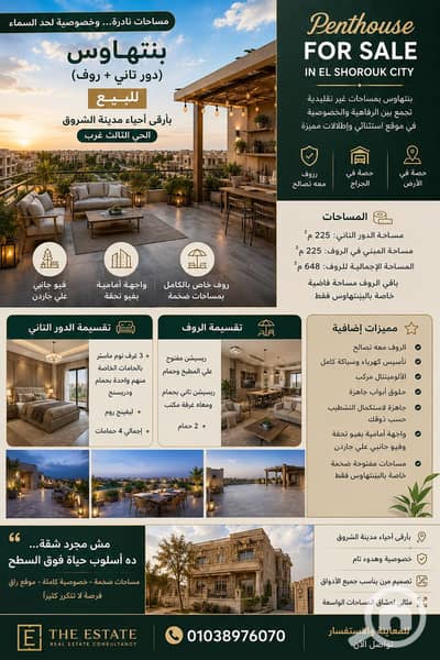 4 Bedroom Penthouse for Sale in Shorouk City, Cairo - ChatGPT Image Jun 22, 2026, 04_26_30 PM. png