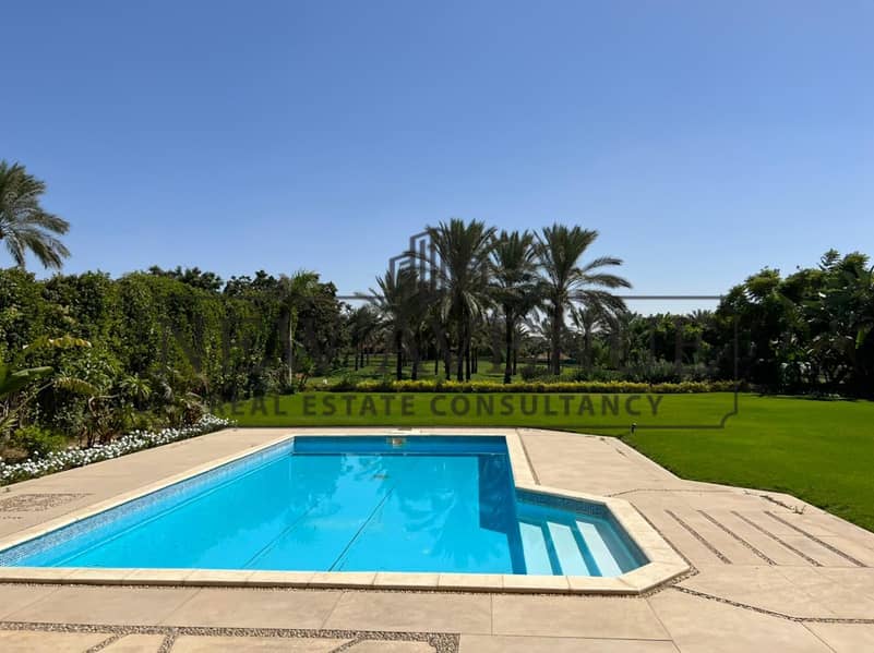 Standalone villa 5 master bedrooms for sale in Katameya dunes, fully finished, private pool, maid's room - Meer
