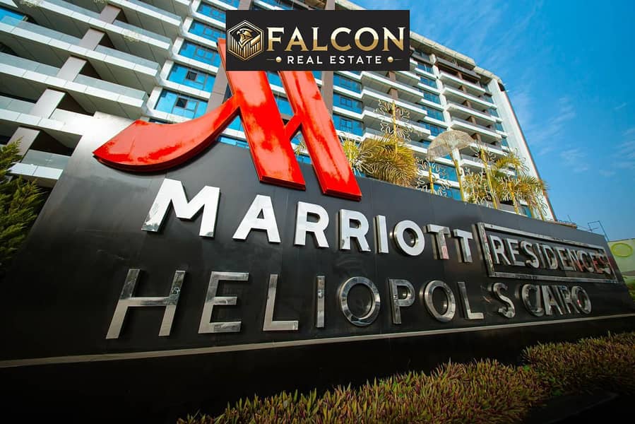 Apartment for sale fully finished + ACs open view MEGA POOL highest ROI in Heliopolis Marriott Residence next to City Center Almaza minute to airport - Widok 2