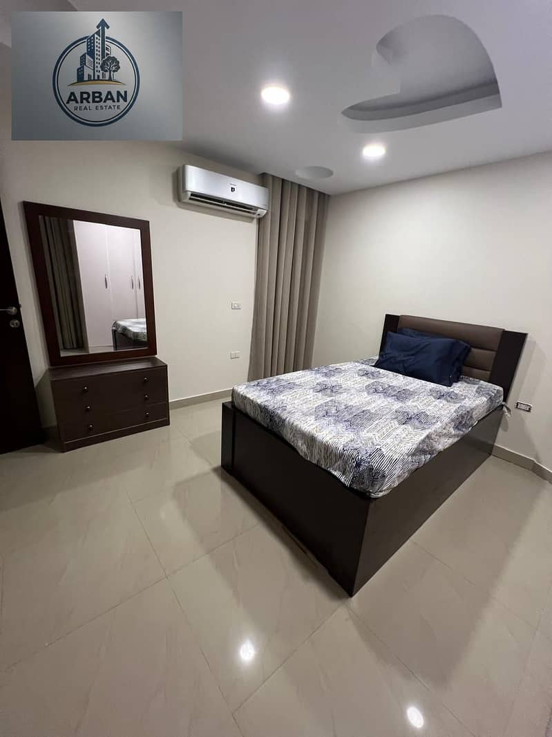 For rent, a furnished hotel apartment, first occupancy in Zahraa El Maadi, 10th Sector, next to Carrefour, in the midst of restaurants and international brands and the ring road. - Vista 5