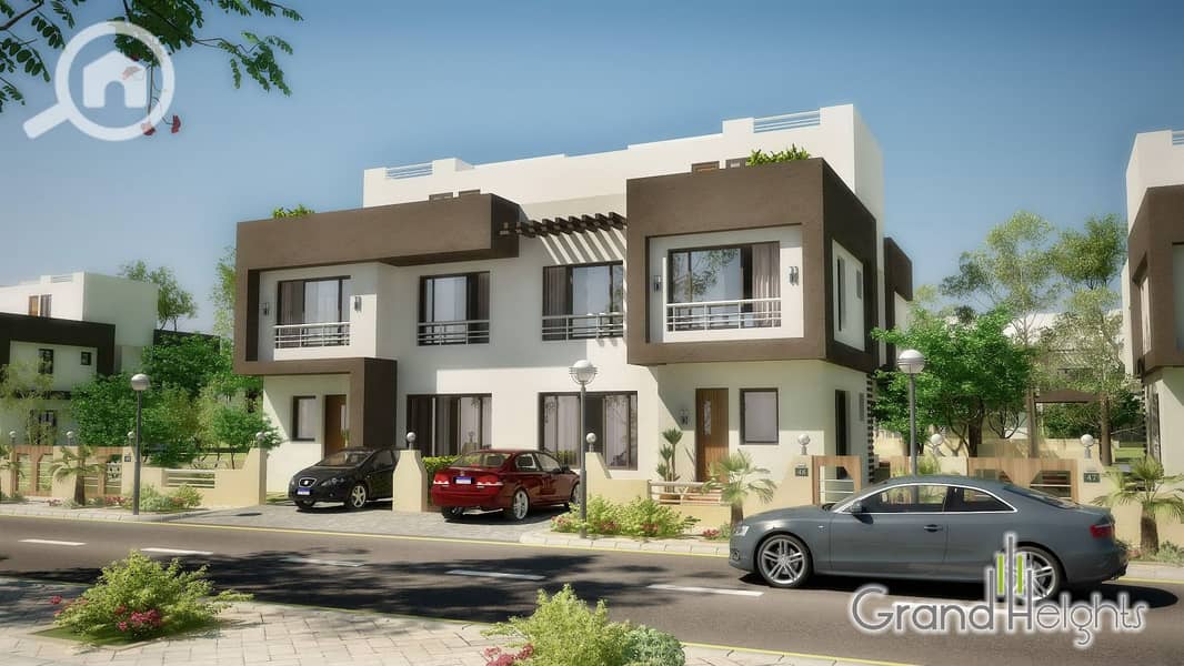 Twin House for Sale in Grand Heights – 6th of October | fully finished | under market price - Aanzicht 3