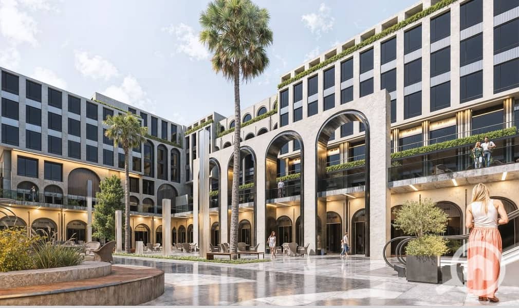 An administrative office of 50m for sale with a direct view of the plaza in MAJAN MALL ** on the main El Zewail street in October Gardens ** with the lowest down payment and the longest repayment period without interest. - Fler