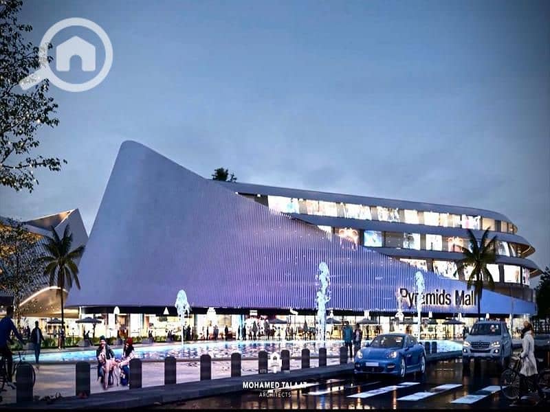A 16m commercial shop at the entrance of the Administrative Capital in Pyramids City Mall | 20% down payment | Strong investment opportunity - Vista 3