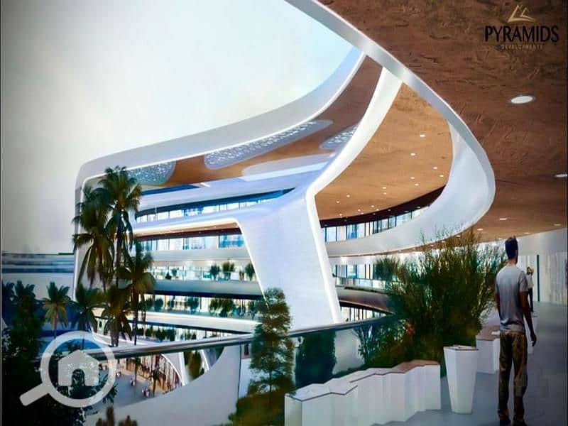 A 16m commercial shop at the entrance of the Administrative Capital in Pyramids City Mall | 20% down payment | Strong investment opportunity - Vista 4