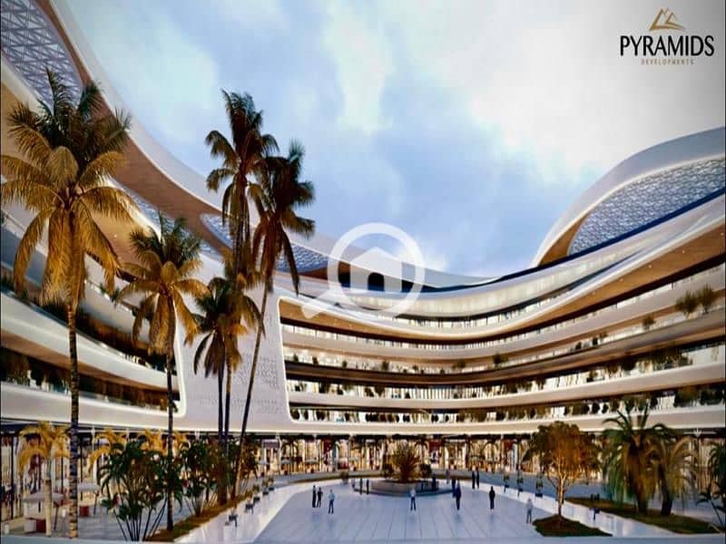 A 16m commercial shop at the entrance of the Administrative Capital in Pyramids City Mall | 20% down payment | Strong investment opportunity - Vista 6