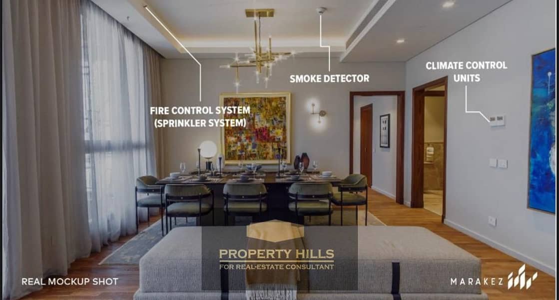 A fully finished apartment with furniture and air conditioning ready for inspection and immediate delivery in the most prestigious communities of Sheikh Zayed _AEON TOWERS_ and next to Mall of Arabia. - Widok 2